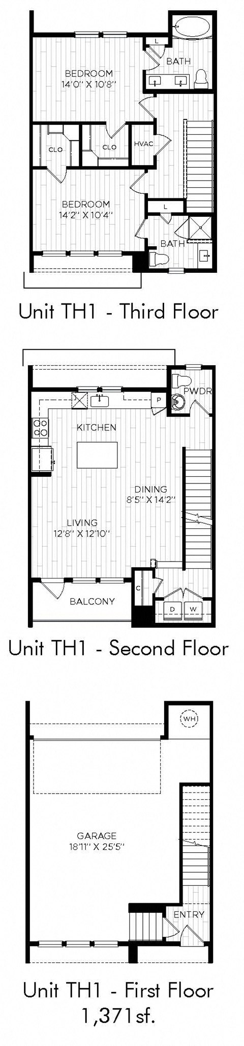 Aura Beacon Island Apartments TH1 Floor Plan